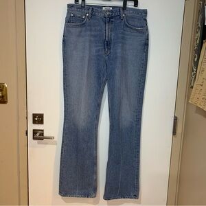 AGOLDE Women’s 12 High Rise Vintage Flare Blue Jeans